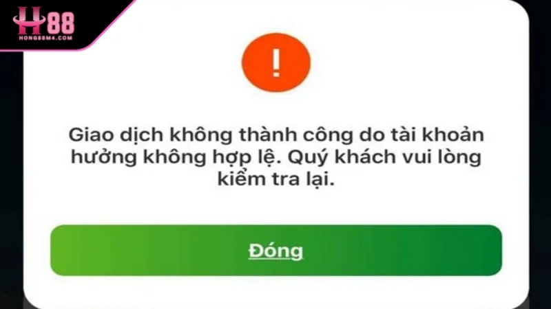 Hướng Dẫn Rút Tiền Hong88 An Toàn Và Uy Tín Do điền sai thông tin sẽ khiến rút tiền Hong88 thất bại